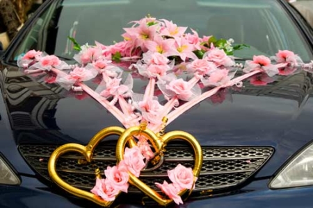 events1177 Modern Decorations for wedding car 2014