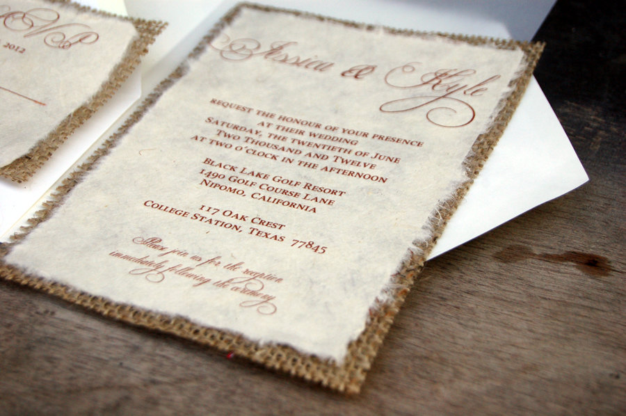 eventsstyl294 Rustic Invitations for Wedding 2014