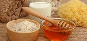 Before the wedding  honey and milk mask