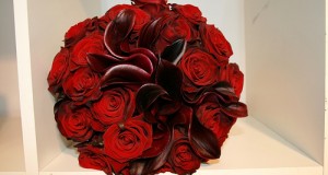 Luxury bridal red bouquet 2014