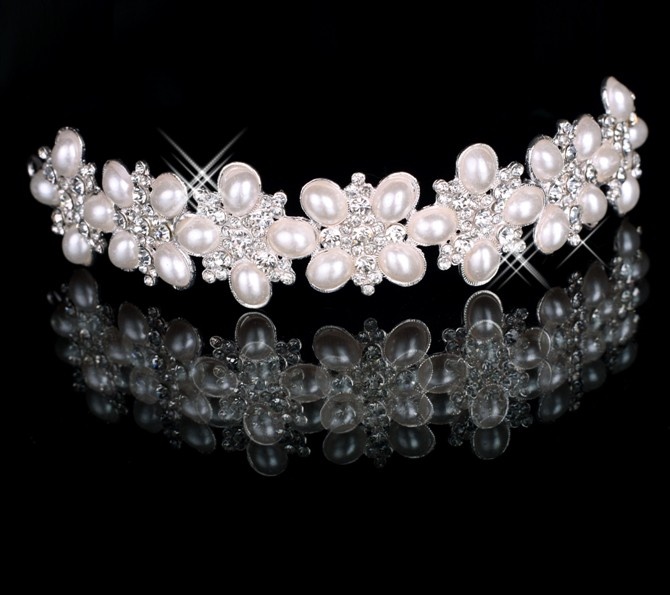 eventsstyle.com 14276 Wonderful Pearl Wedding Tiaras 2014