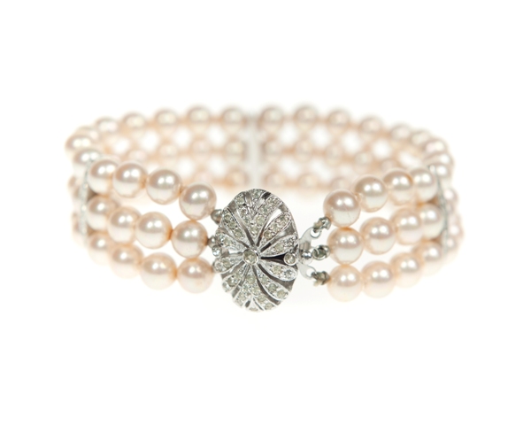 eventsstyle.com 14554 Vintage style pearl bracelet for wedding 