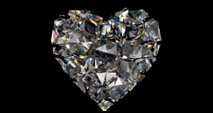 Colorful diamond heart wallpapers