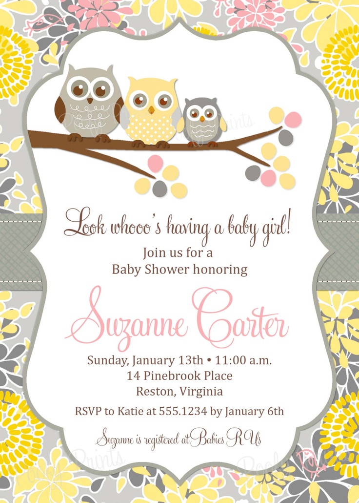 www.eventsstyle.com 22141 Baby shower invitations with baby and teddy bears