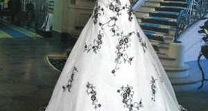 Black and white Wedding dresses designs 2014