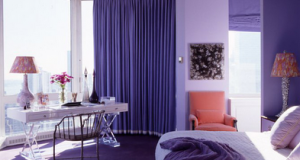 White and mauve Bedrooms decorations ideas