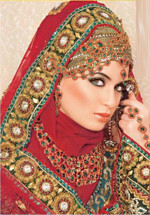eventsstyle.com 27475 Styles of pakistani bridal hijab 2014