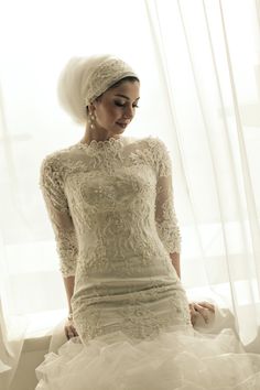 eventsstyle.com 28395 Elegant Hijab wedding dresses designs 2014