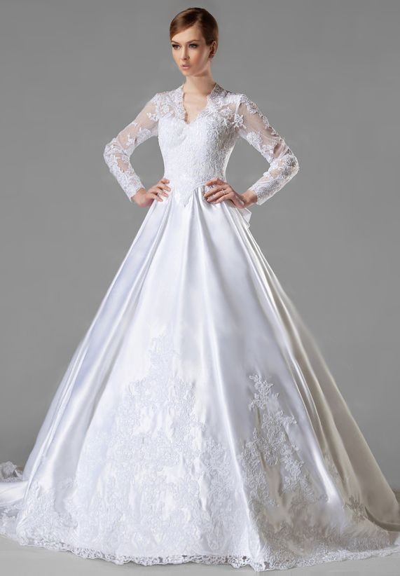 eventsstyle.com 32717 10 Wedding dresses with sleeves styles 2014
