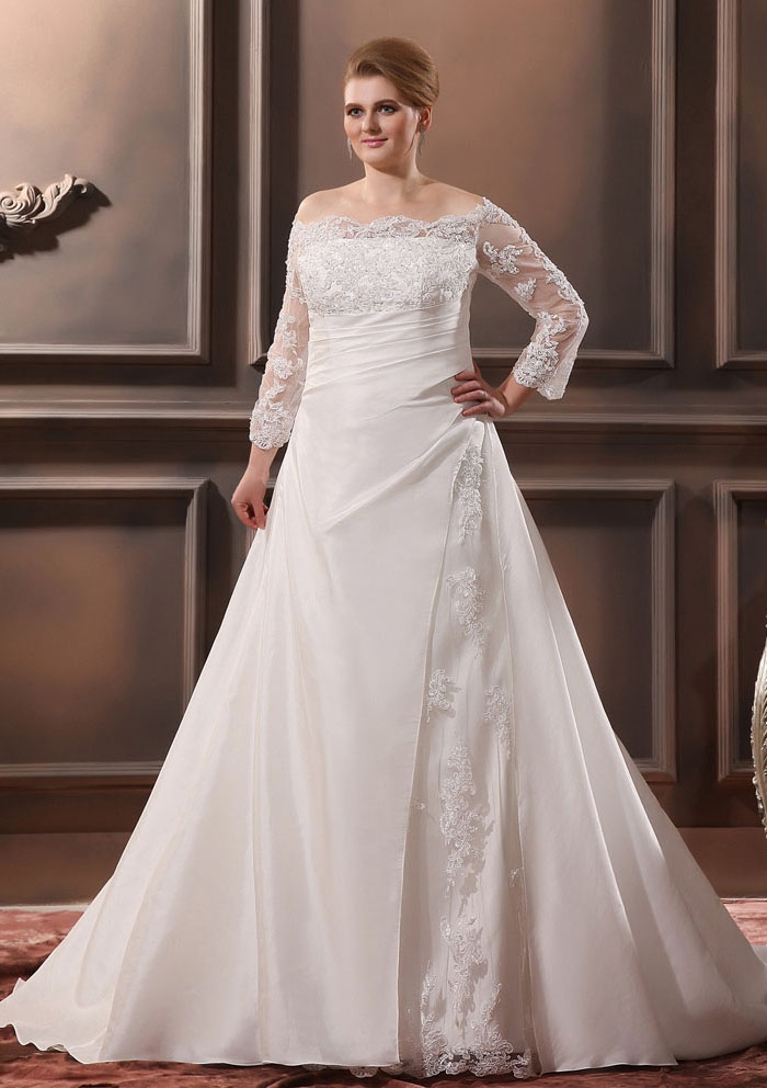 10 Classy plus size wedding dresses 2014 eventsstyle.com 32803 10 Classy plus size wedding dresses 2014
