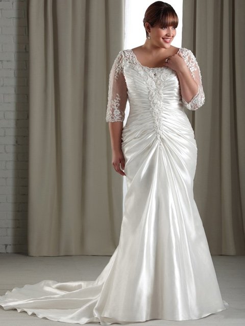 10 Classy plus size wedding dresses 2014 eventsstyle.com 32809 10 Classy plus size wedding dresses 2014