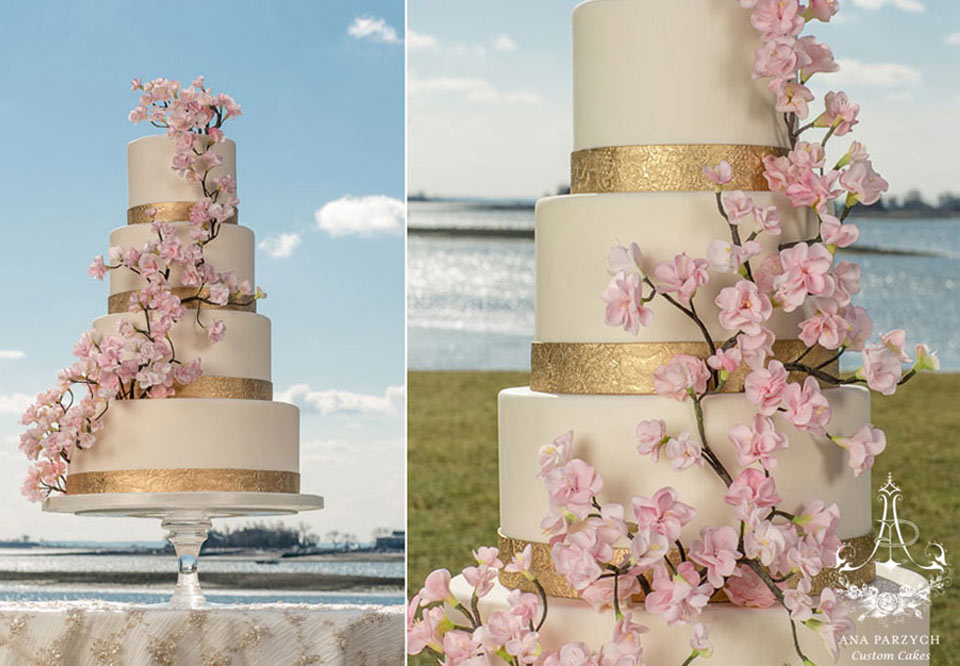 eventsstyle.com 36126 Awesome Cherry Blossom Wedding Cake Designs