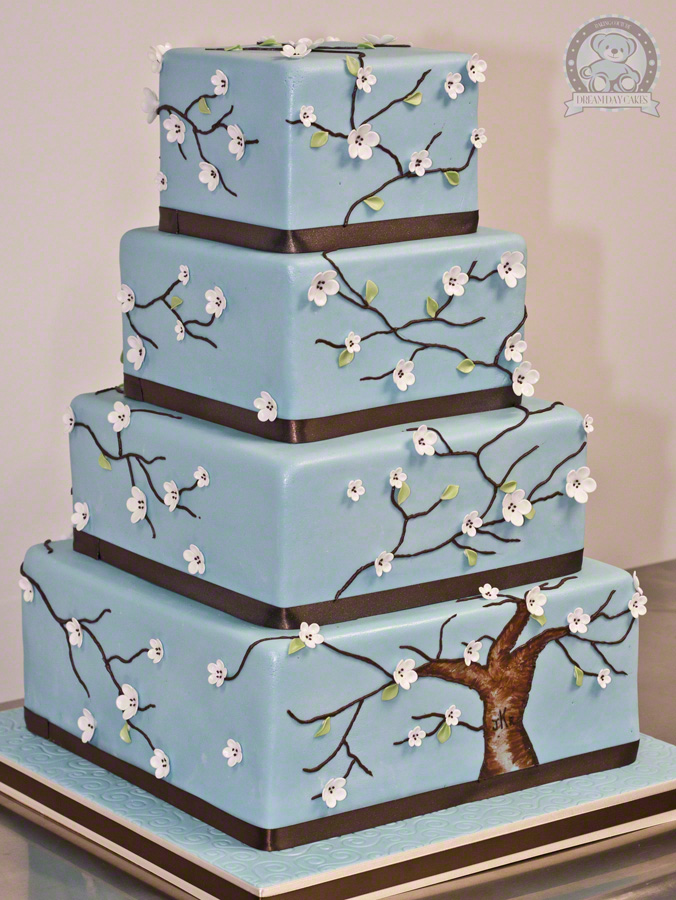 eventsstyle.com 36127 Awesome Cherry Blossom Wedding Cake Designs