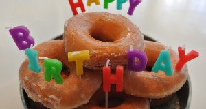 Royal birthday donuts