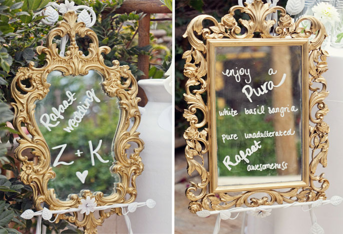 eventsstyle.com 36516 Mirrors theme for a wedding magician and dreamer