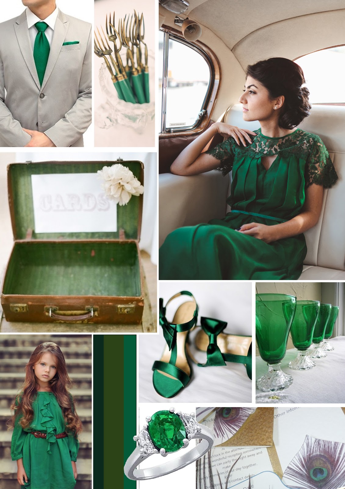 eventsstyle.com 44094 Emerald green for the wedding theme 2015
