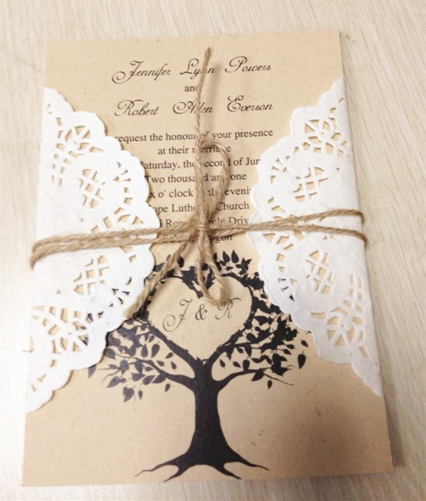 eventsstyle.com 44191 Rustic wedding invitation 2015 