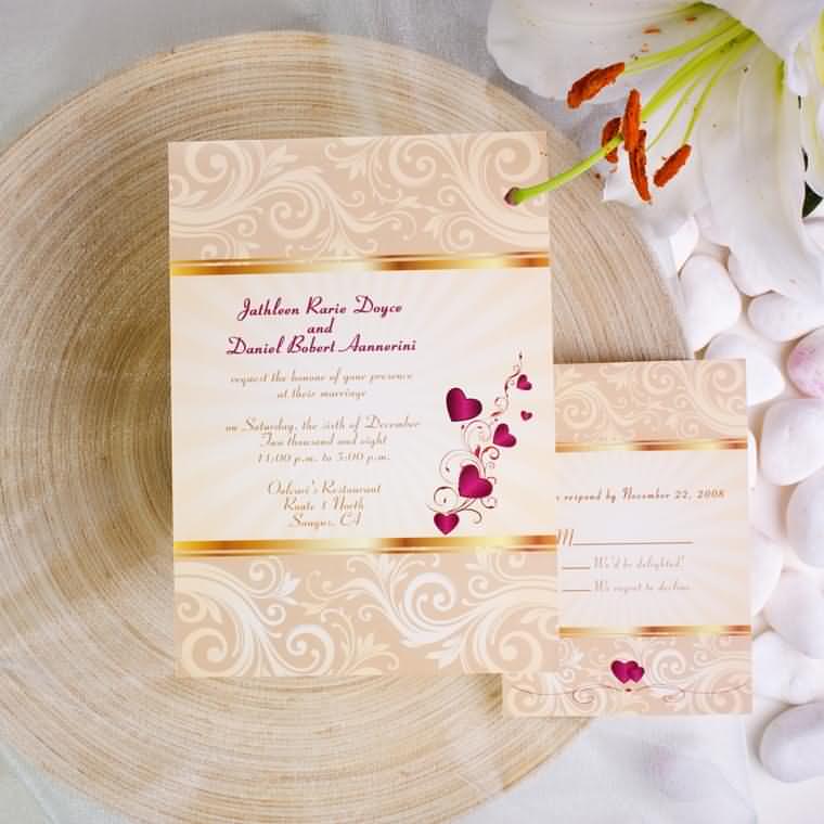 eventsstyle.com 57807  invitation cards ideas with hearts for a wedding