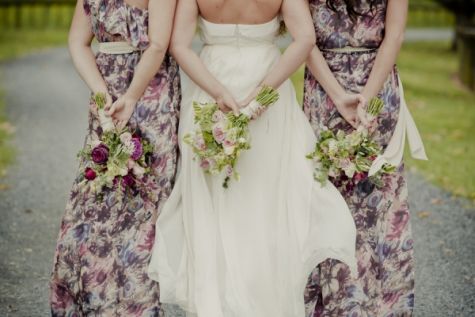 eventsstyle.com 60371 Flowery wedding dresses for bridesmaids