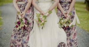 Flowery wedding dresses for bridesmaids