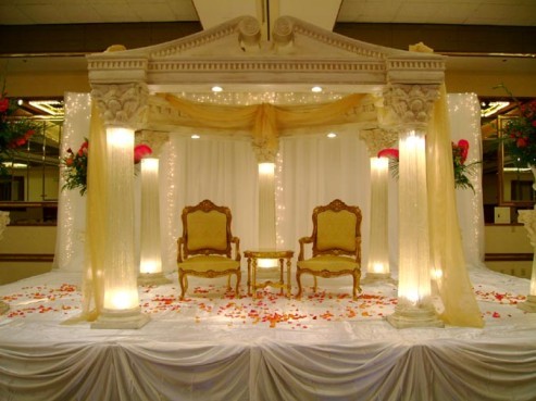 eventsstyle.com 66484 The wedding stage hall decorations in India
