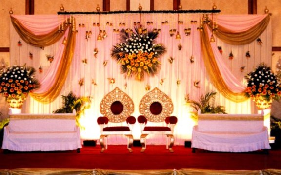 eventsstyle.com 66511 The wedding stage hall decorations in India