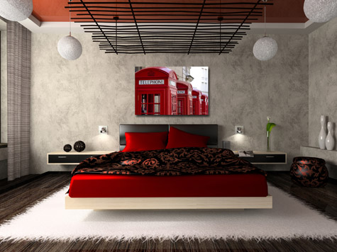 eventsstyle.com 6714 Modern bedrooms designs in red 2014