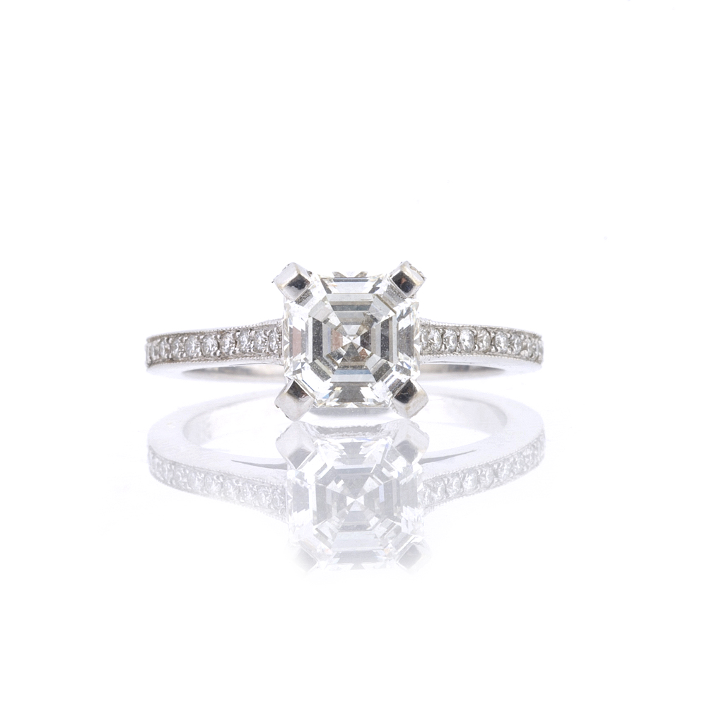 eventsstyle3941 Rings For Princesses with square Stone Diamond