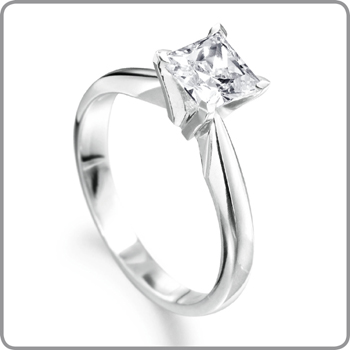 eventsstyle3944 Rings For Princesses with square Stone Diamond