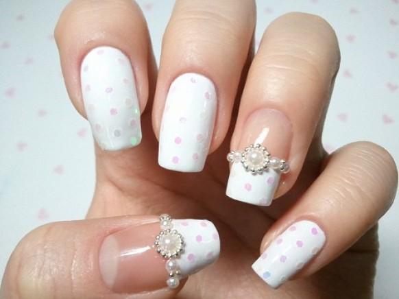 eventsstyle532 Beautiful wedding nail designs 2014