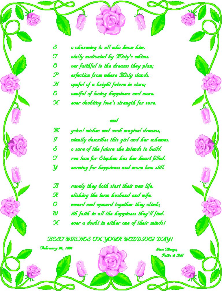 eventsstyles3821 10 Romantic wedding poems for bridal