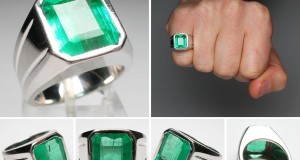 Unique emerald rings for men
