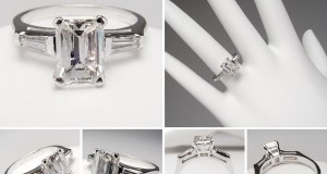 Emerald cut engagement rings for women