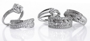 Elegant platinum rings for women