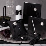 Modern black wedding accessories 2014