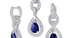 Set of jewelry of Blue Sapphire