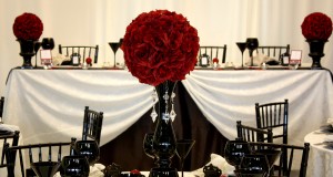 Wedding decoration in red