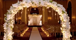 Special indoor wedding arch decoration 2014