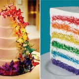 Wedding with touches of rainbow color