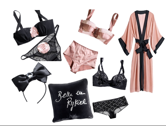 sonya rickiel chez hm H&M Lingerie style for brides 2014