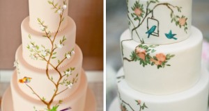 Amazing hand painted wedding cakes designs 2014
