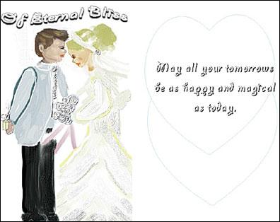 styles1507 The wedding cards modern style