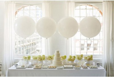 white wedding balloons Wedding balloon theme the best in 2014